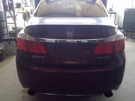 2014 HONDA ACCORD, BURGUNDY, SPORT MODEL, 2.4L, AT.   A26428